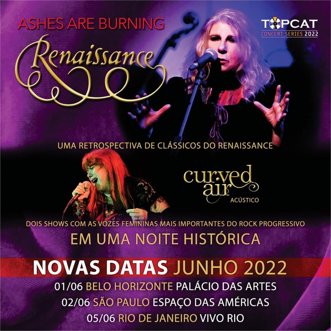 reprodução oficial Show: Renaissance e Curved Air - Palácio das Artes