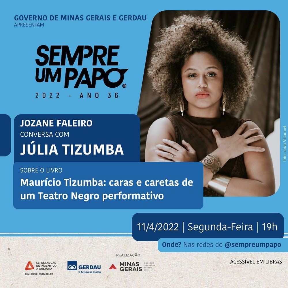 reprodução oficial Sempre Um Papo recebe Júlia Tizumba