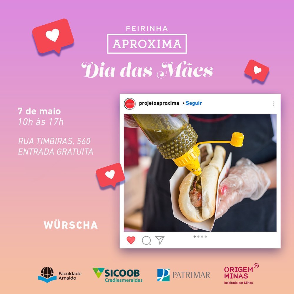 Reprodução Instagram Feirinha Aproxima "Dia das Mães"