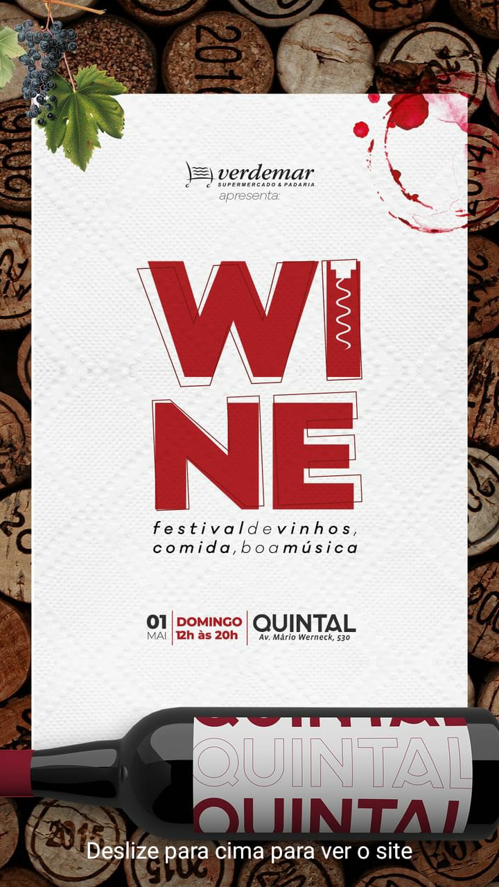 Reprodução Instagram WINE: Festival de vinhos, comida e boa música