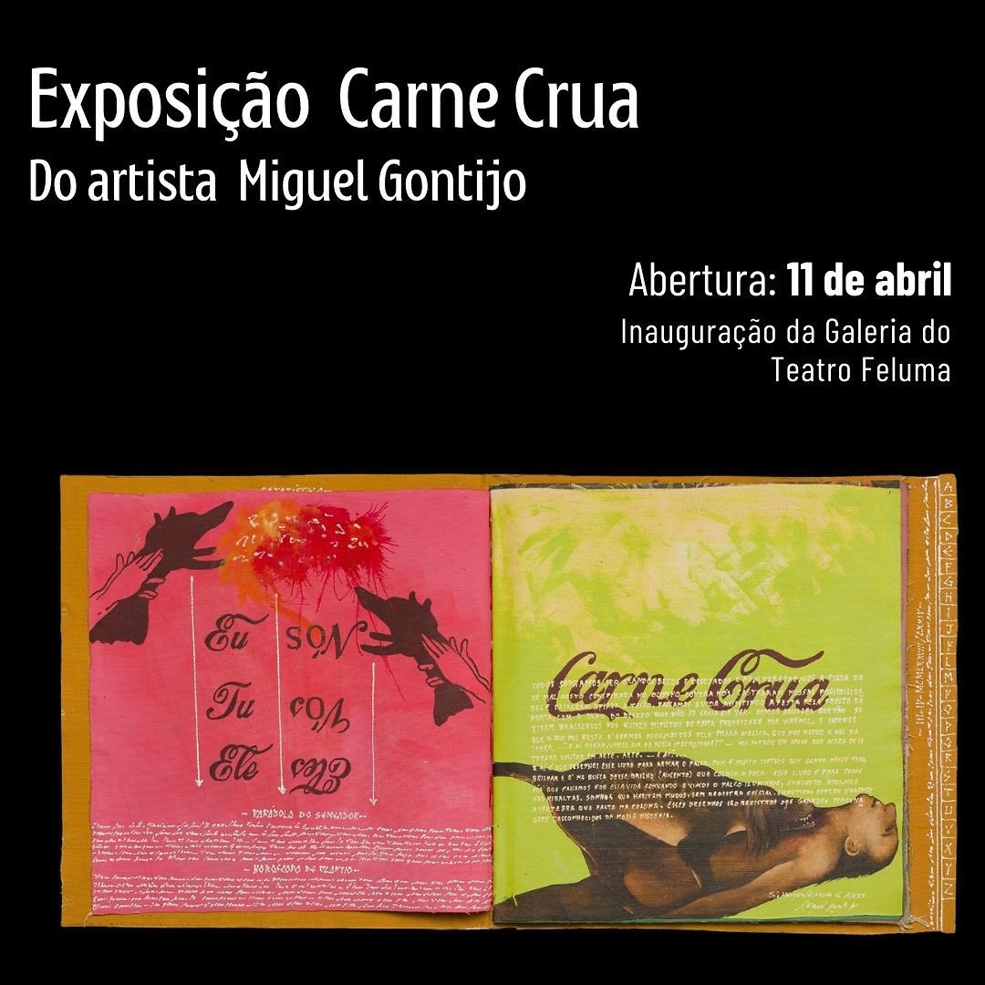 Exposição: "Carne Crua", de Miguel Gontijo - Teatro Feluma 