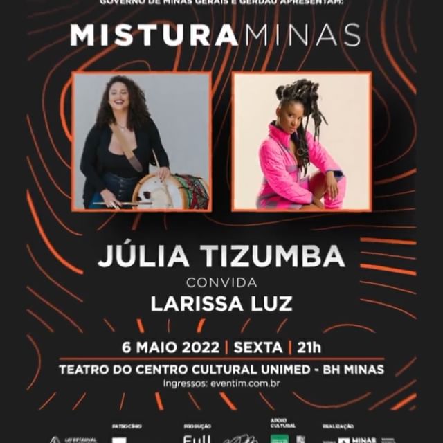 Reprodução/Oficial Mistura Minas Apresenta: Júlia Tizumba convida Larissa Luz