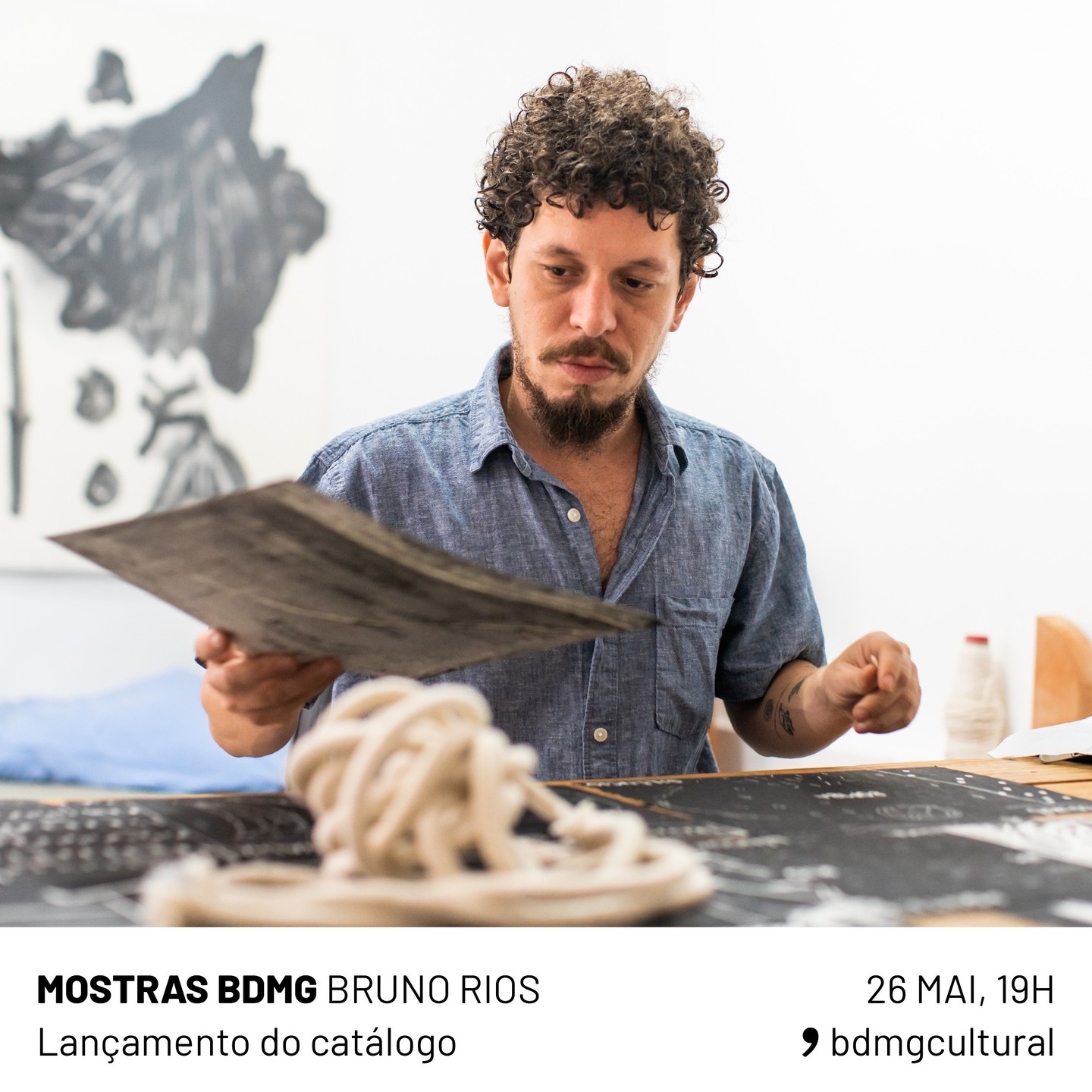 Mostra: “Faca, palavra e outras coisas para lamber", do artista Bruno Rios