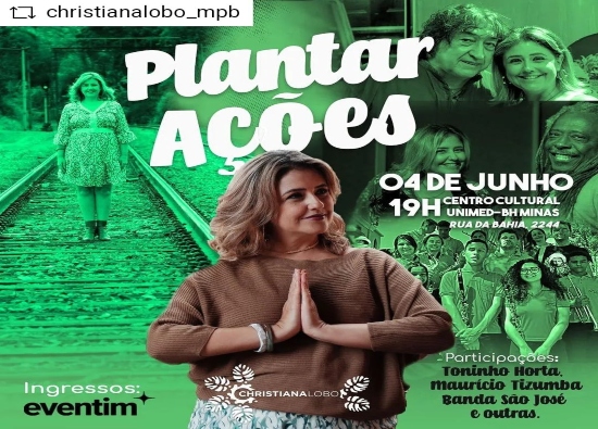 Lançamento do CD autoral: “Plantar ações” de Christiana Lobo