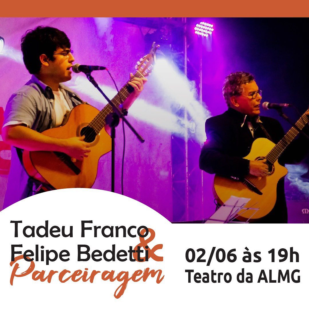 Reprodução Instagram Show: "Parceiragem no Zás" de Tadeu Franco e Felipe Bedetti