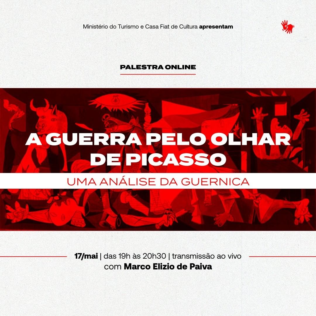 Palestra Online: A guerra pelo olhar de Picasso: uma análise da Guernica - Casa Fiat de Cultura