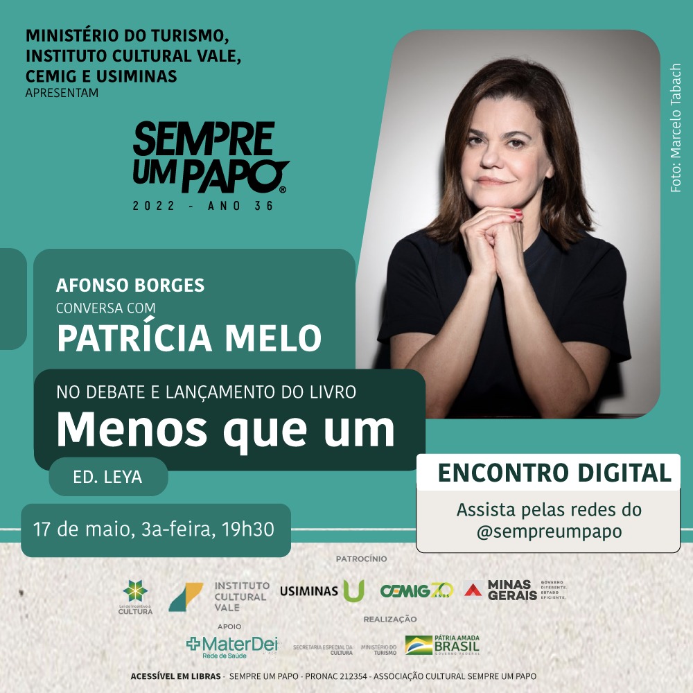 Sempre Um Papo Recebe a Escritora Patrícia Melo 