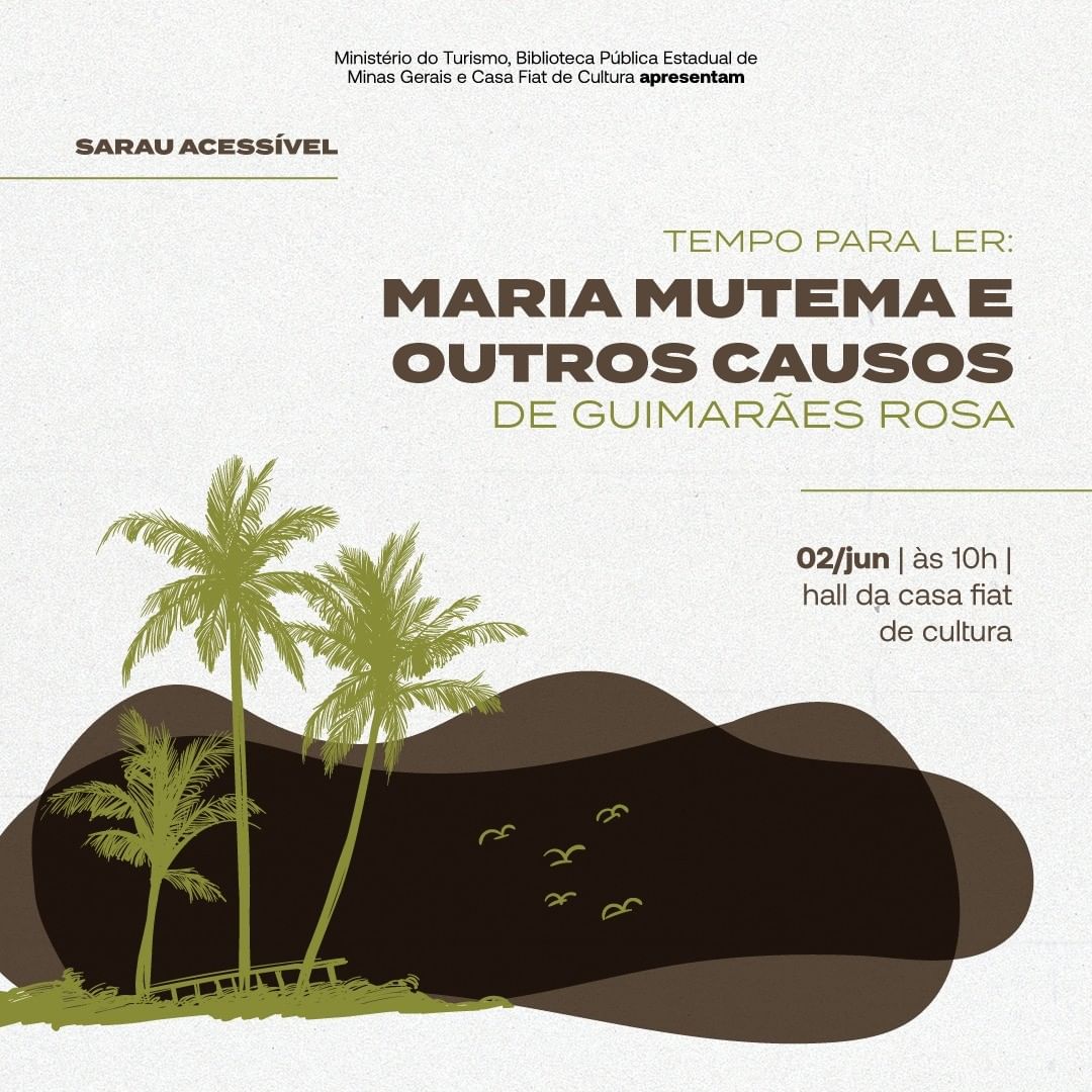 Reprodução Instagram Sarau: "Tempo para Ler" - Casa Fiat de Cultura