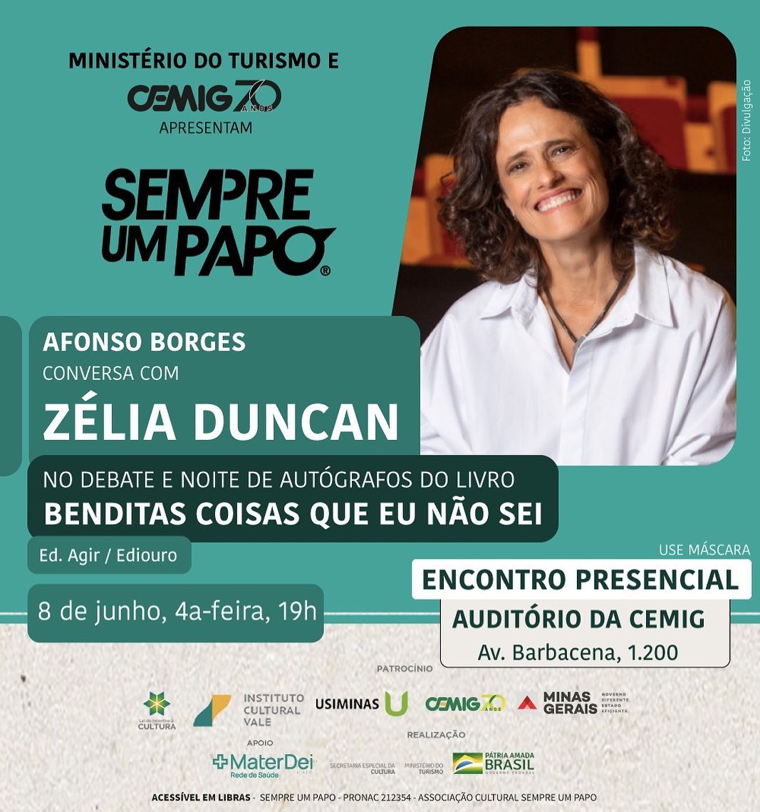Reprodução oficial Sempre Um Papo recebe Zélia Duncan