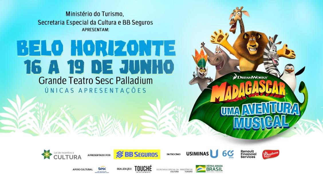 Espetáculo: "Madagascar, Uma Aventura Musical" - Sesc Palladium