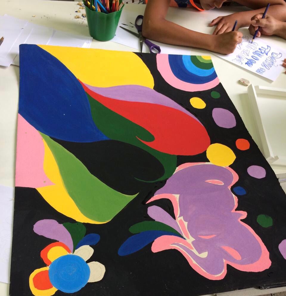 Oficina de grafite no Centro Cultura São Bernardo