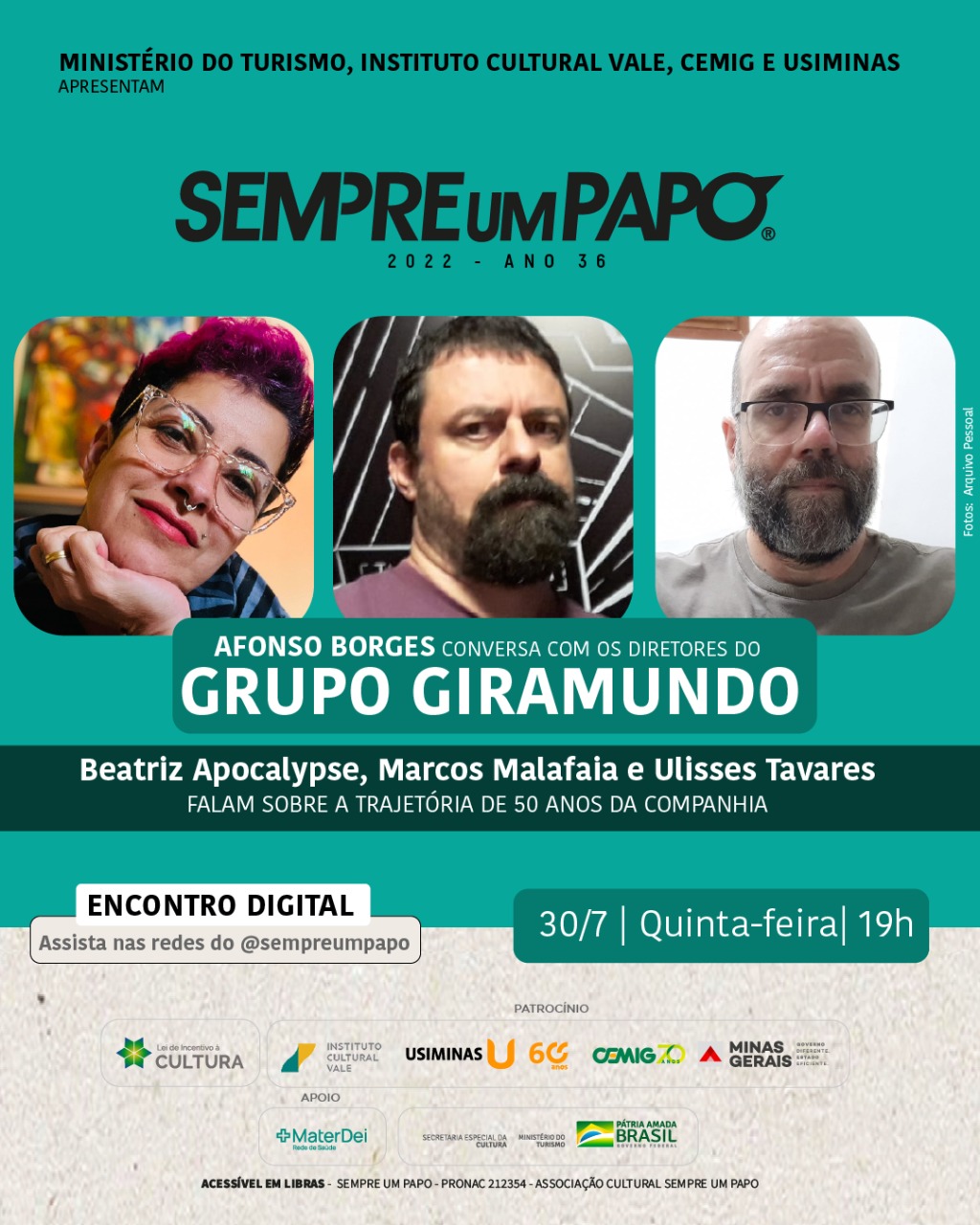 Sempre Um Papo celebra os 50 anos do Giramundo