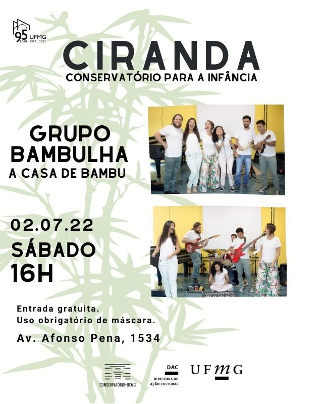 Programação de Julho - Conservatório UFMG 