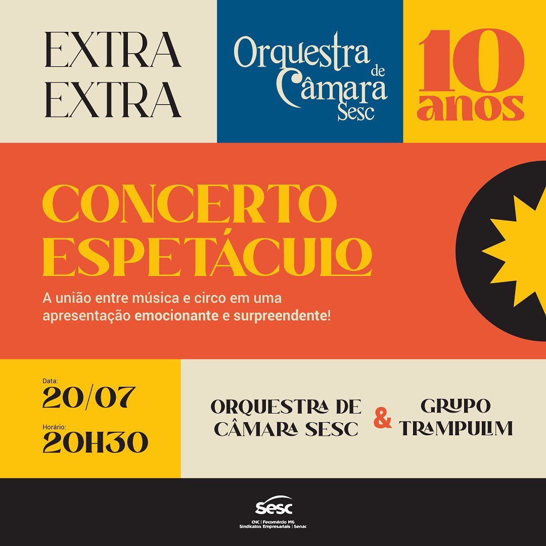 Concerto Espetáculo: 10 anos da Orquestra de Câmara Sesc e Grupo Trampolim