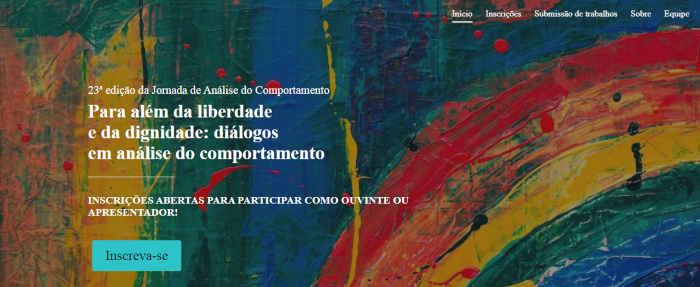 23ª Jornada de Análise do Comportamento - JAC-MG 2022 ‘’Para além da liberdade e da dignidade: diálogos em análise do comportamento’’