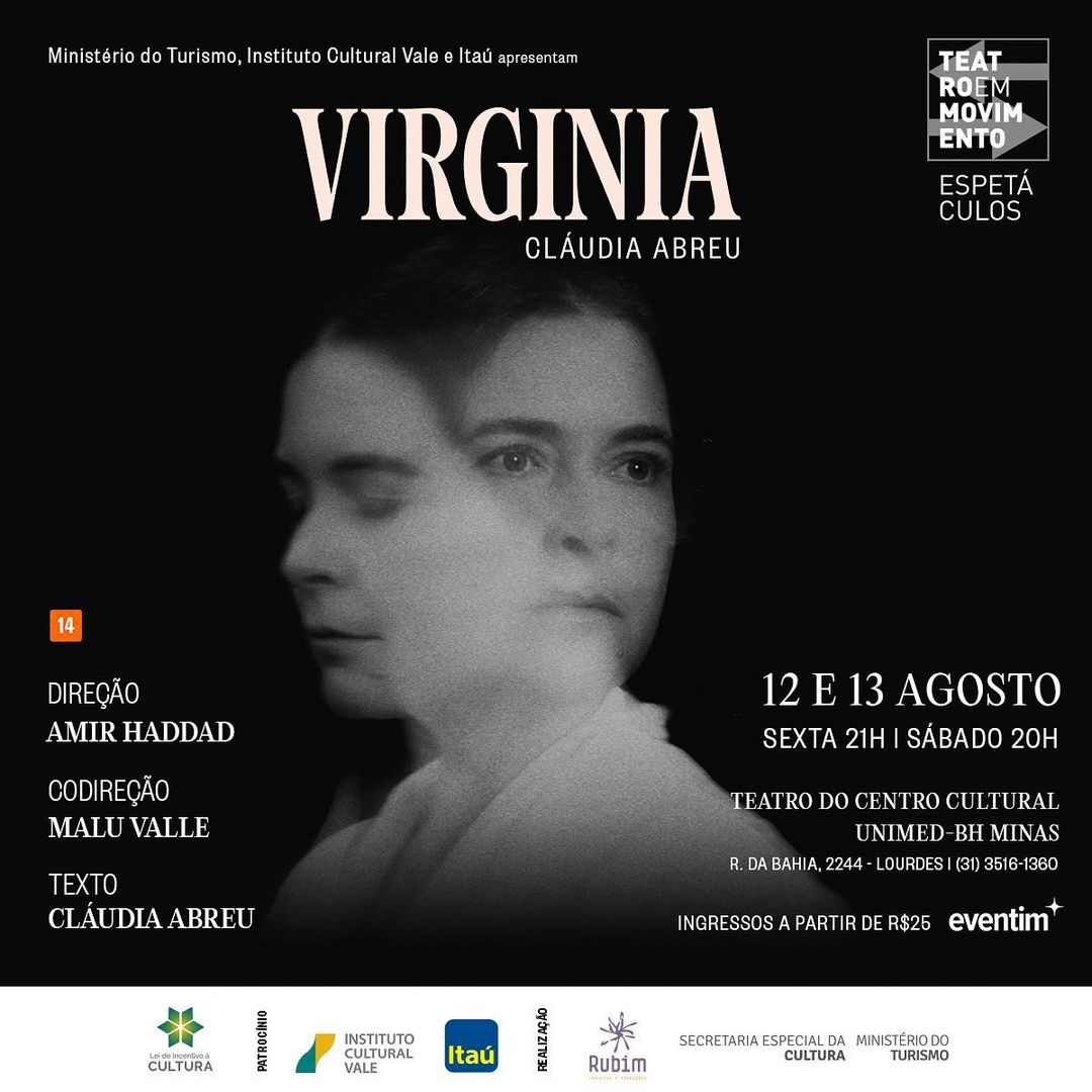 Espetáculo: "Virginia" | Centro Cultural Unimed-BH Minas