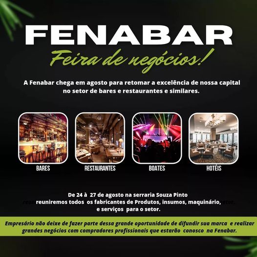 Reprodução evento FENABAR - Feira Nacional de Bares, Restaurantes e afins