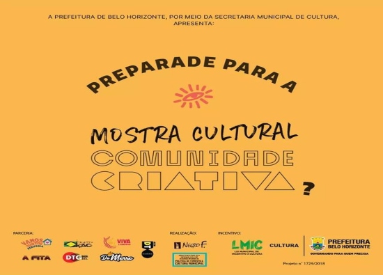 Reprodução oficial Mostra Cultural: "Comunidade Criativa" - Mercado da Lagoinha