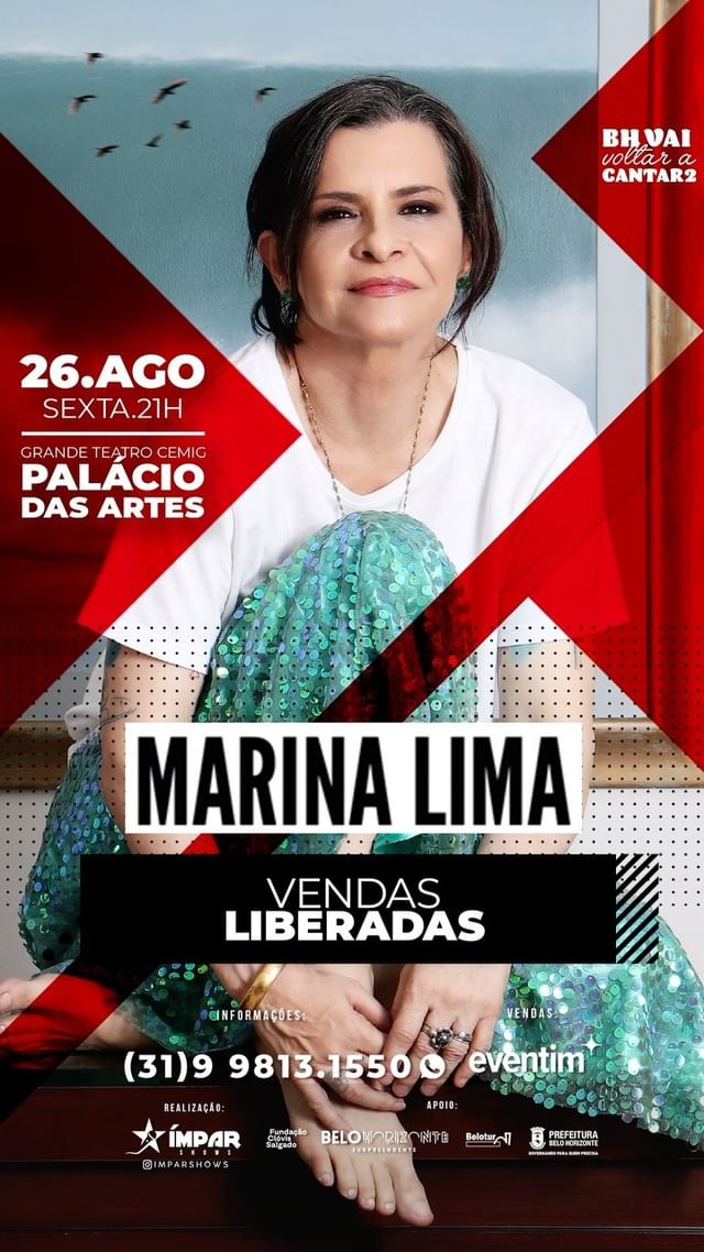 Reprodução Instagram Show: Marina Lima | "Nas ondas de Marina"