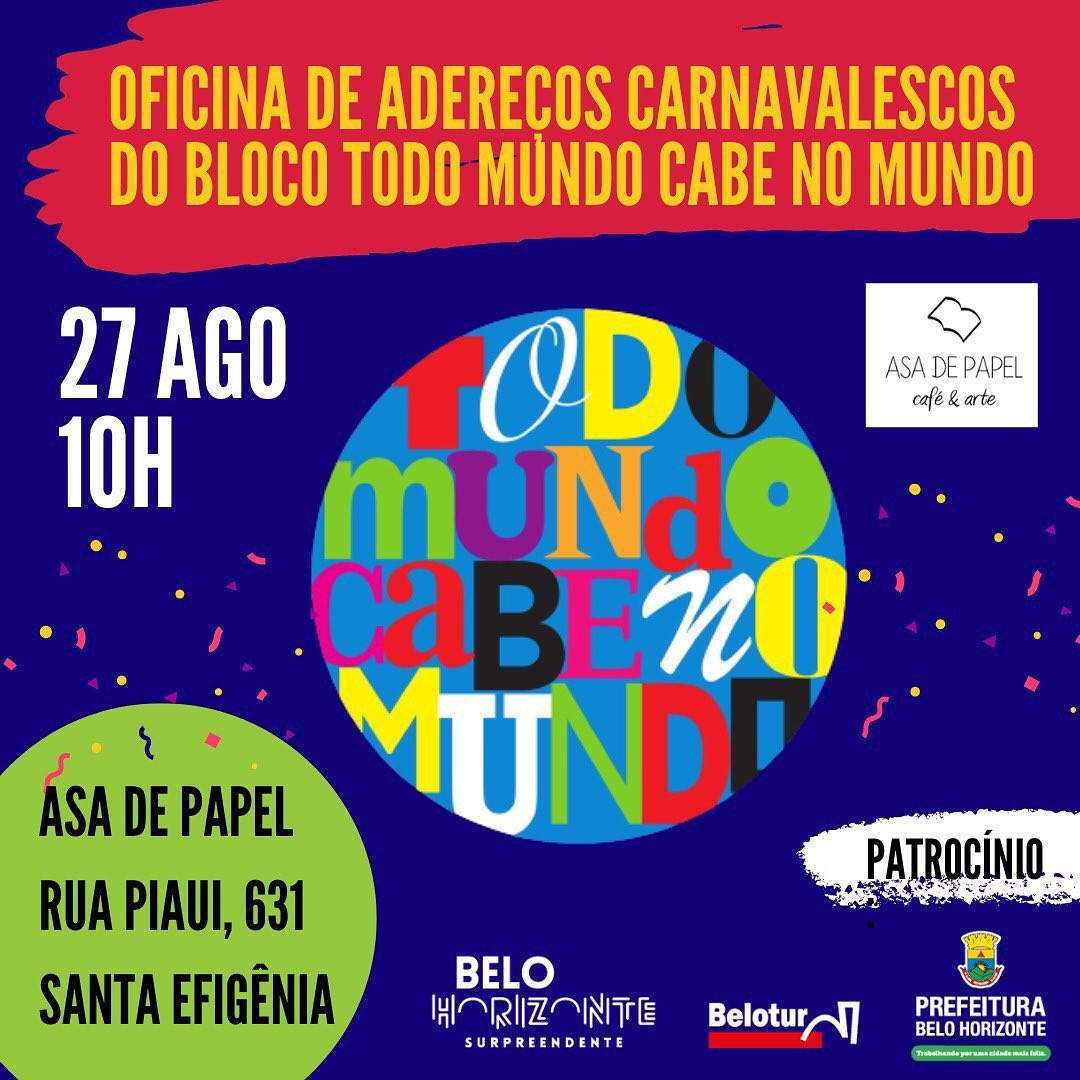 Oficinas: Bloco Todo mundo cabe no mundo
