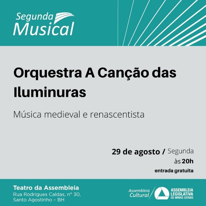 Divulgação/Instagram Concerto: "Orquestra A Canção das Iluminuras" | Teatro da Assembleia