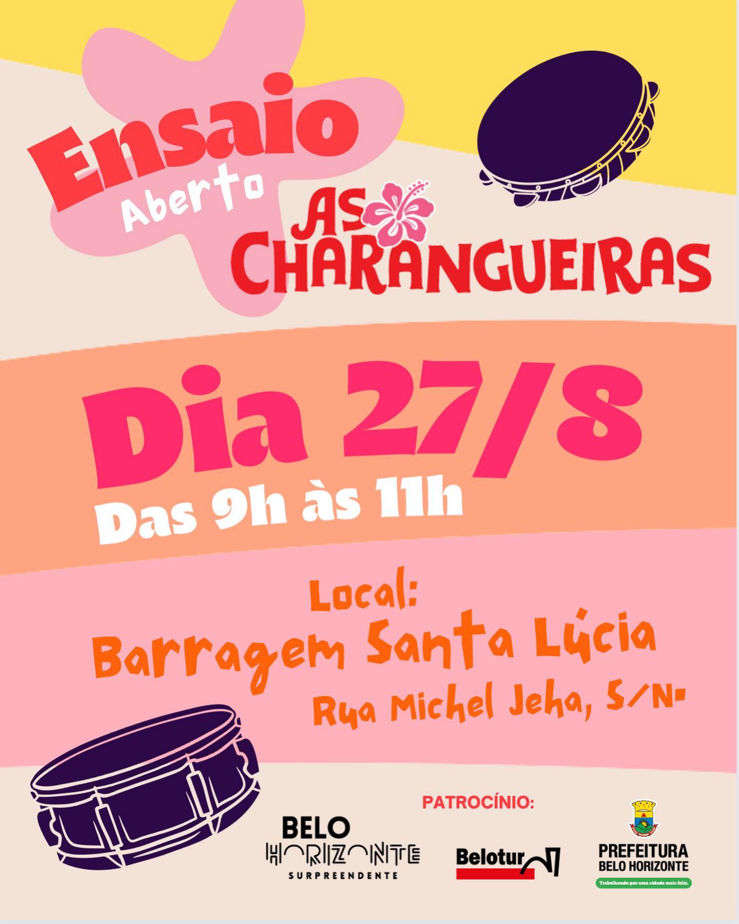 Ensaio e Oficina aberta - Bloco Charangueiras