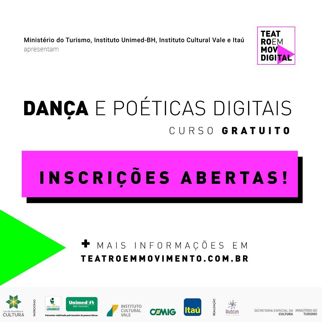Curso: "Formação em Dança e Poéticas Digitais”