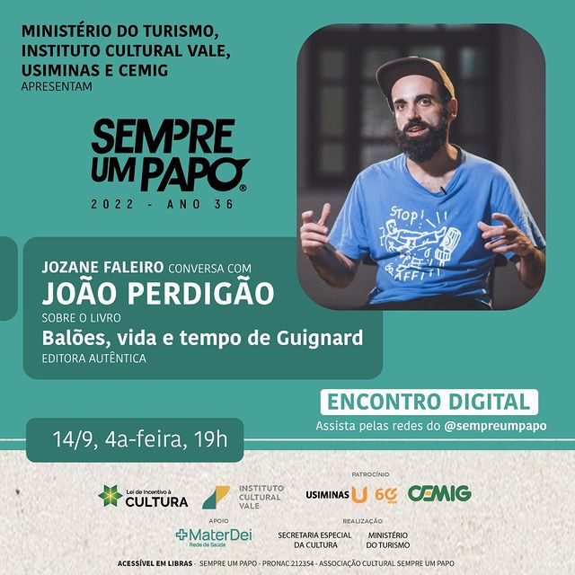 Reprodução oficial Sempre um papo recebe João Perdigão