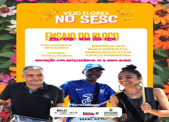 Ensaio do Bloco Vejo Flores em Você