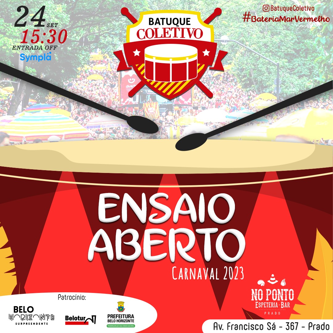 Ensaio aberto - Bloco Batuque Coletivo