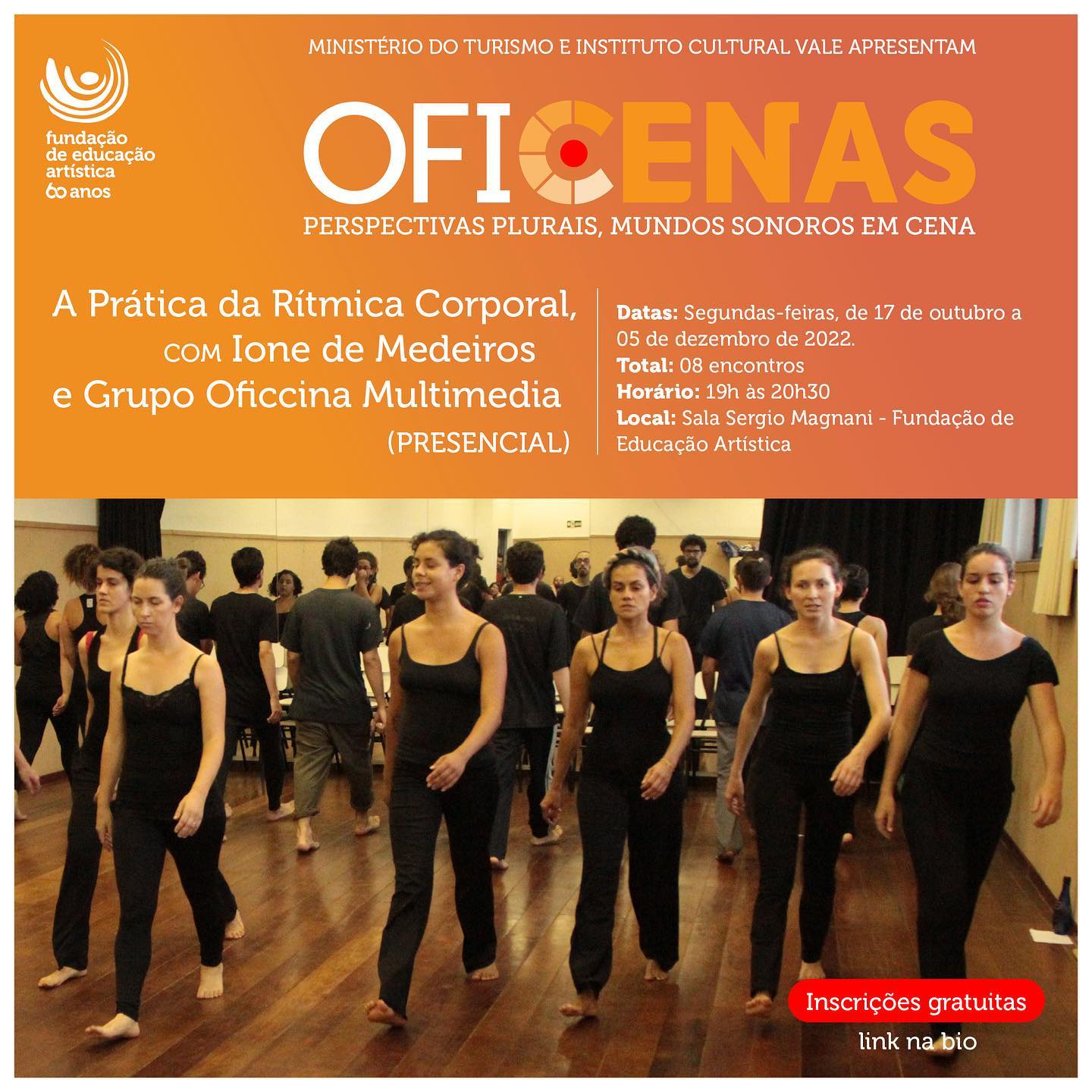 Reprodução oficial OFICENAS "A prática da Rítmica Corporal" - FEA BH