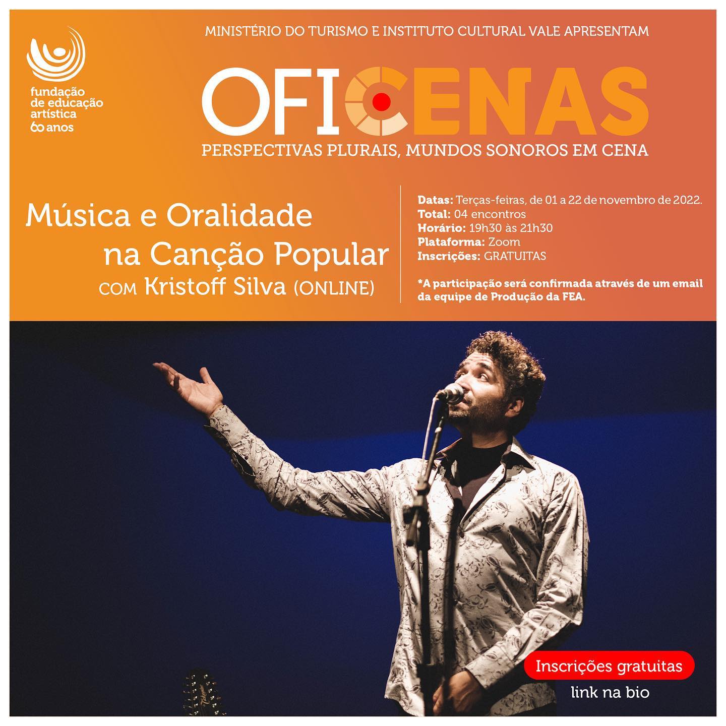 Reprodução oficial OFICENAS: "Música e Oralidade na Canção Popular" - FEA BH