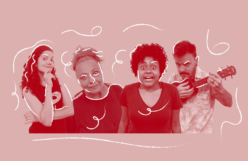 Cartaz de Divulgação do espetáculo A Menina Cientista e o Mistério do Urro