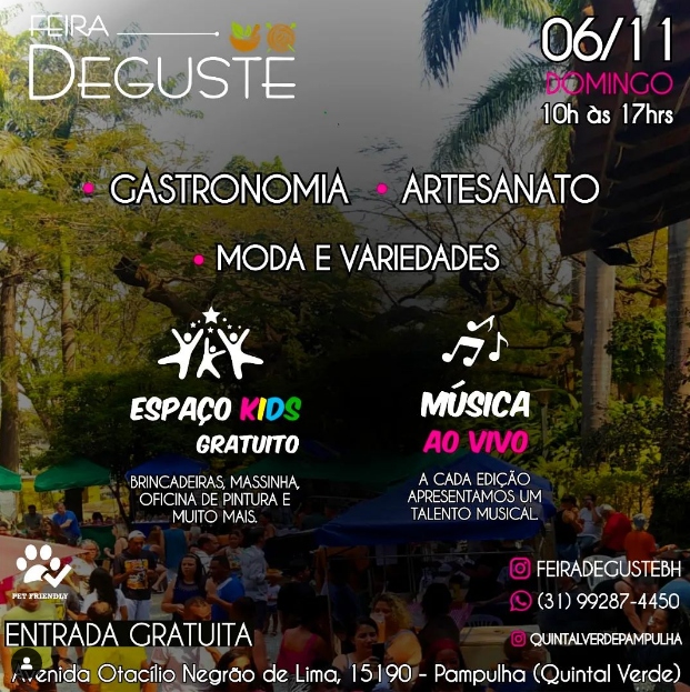 Divulgação/Instagram Feira Deguste BH Feira Deguste