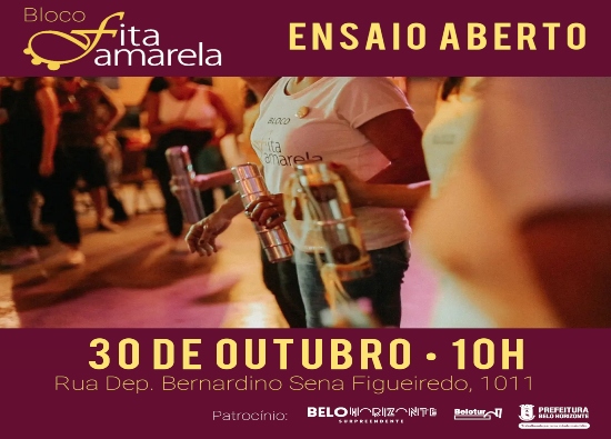 Ensaios e Oficinas - Bloco Fita Amarela