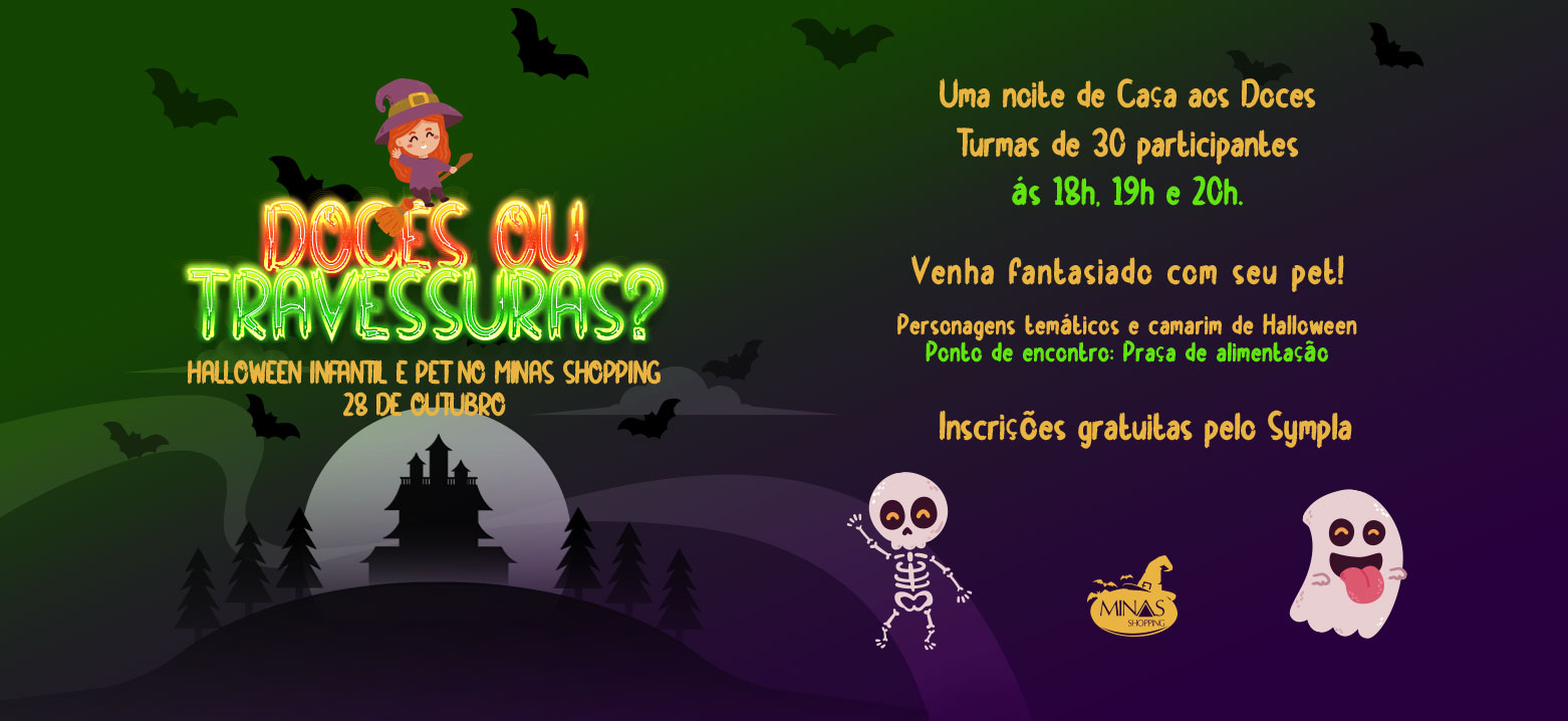 Reprodução oficial Halloween Minas Shopping