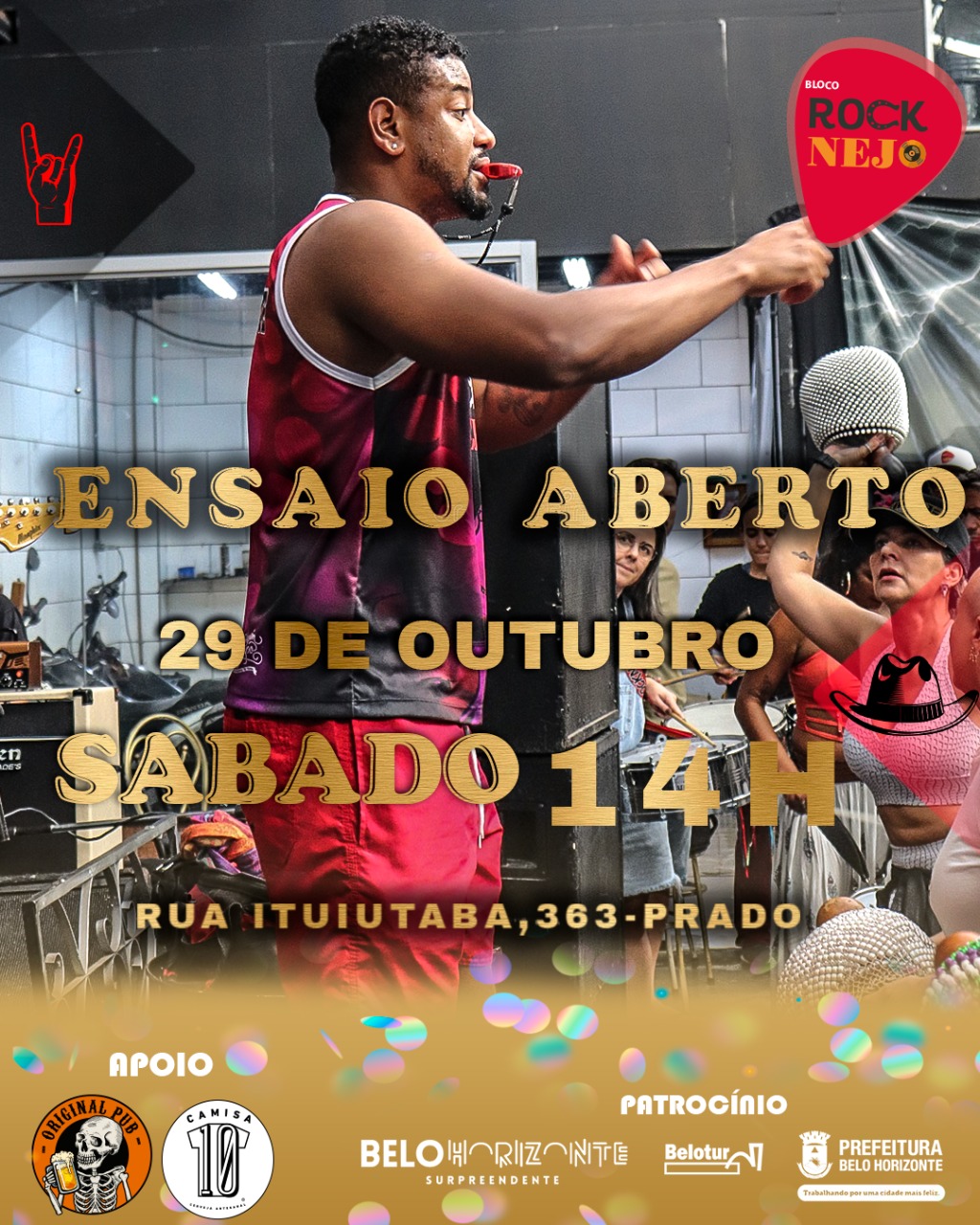 Ensaio aberto - Bloco RockNejo