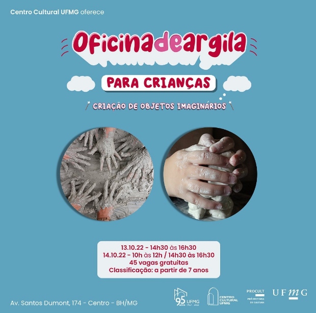 Oficina de argila para crianças