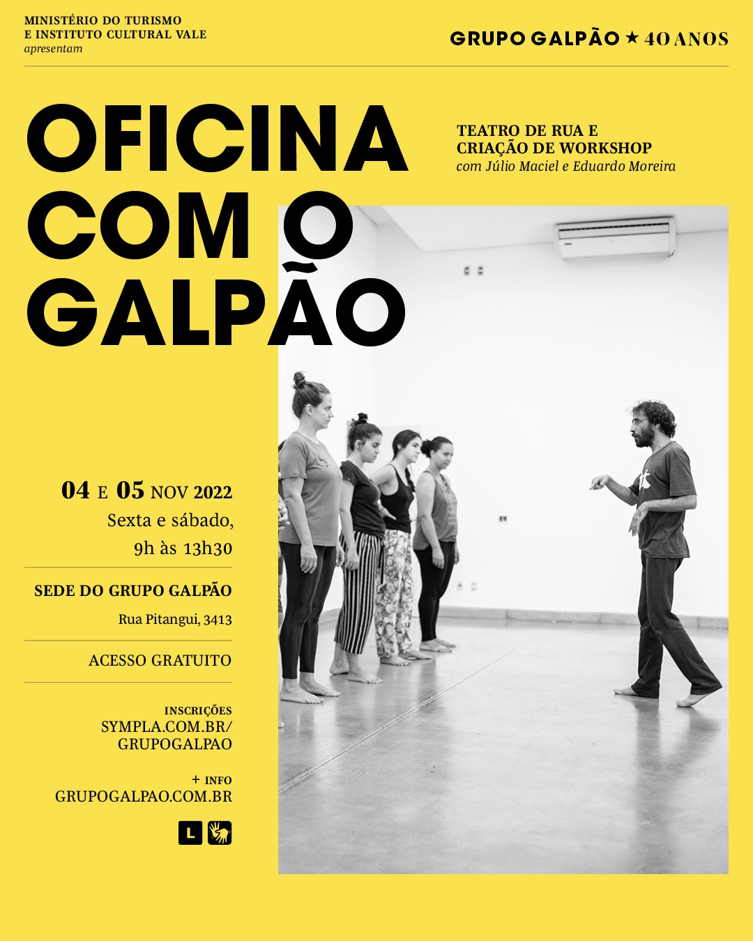 Oficinas com o Grupo Galpão