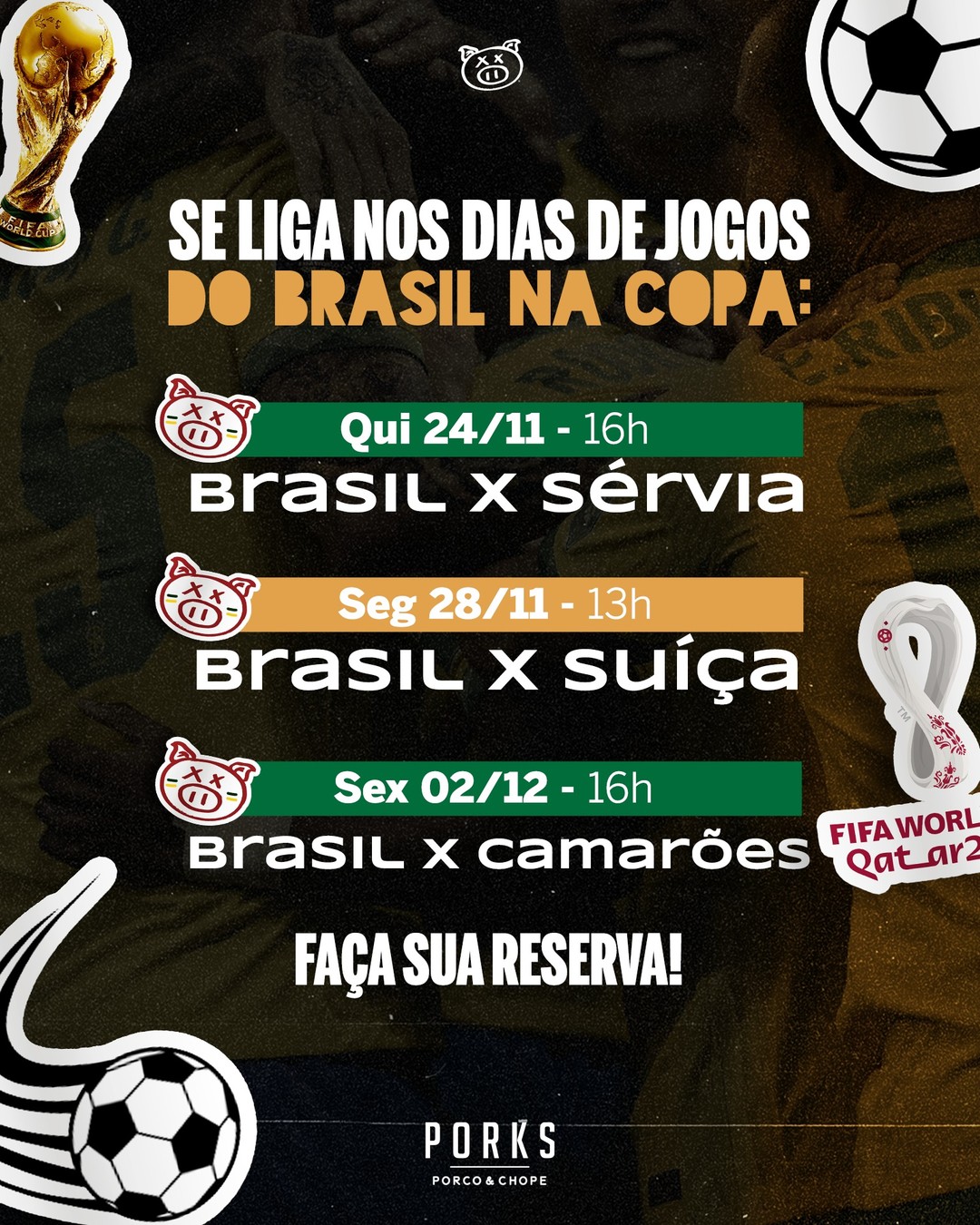 Reprodução oficial Copa do Mundo Porks