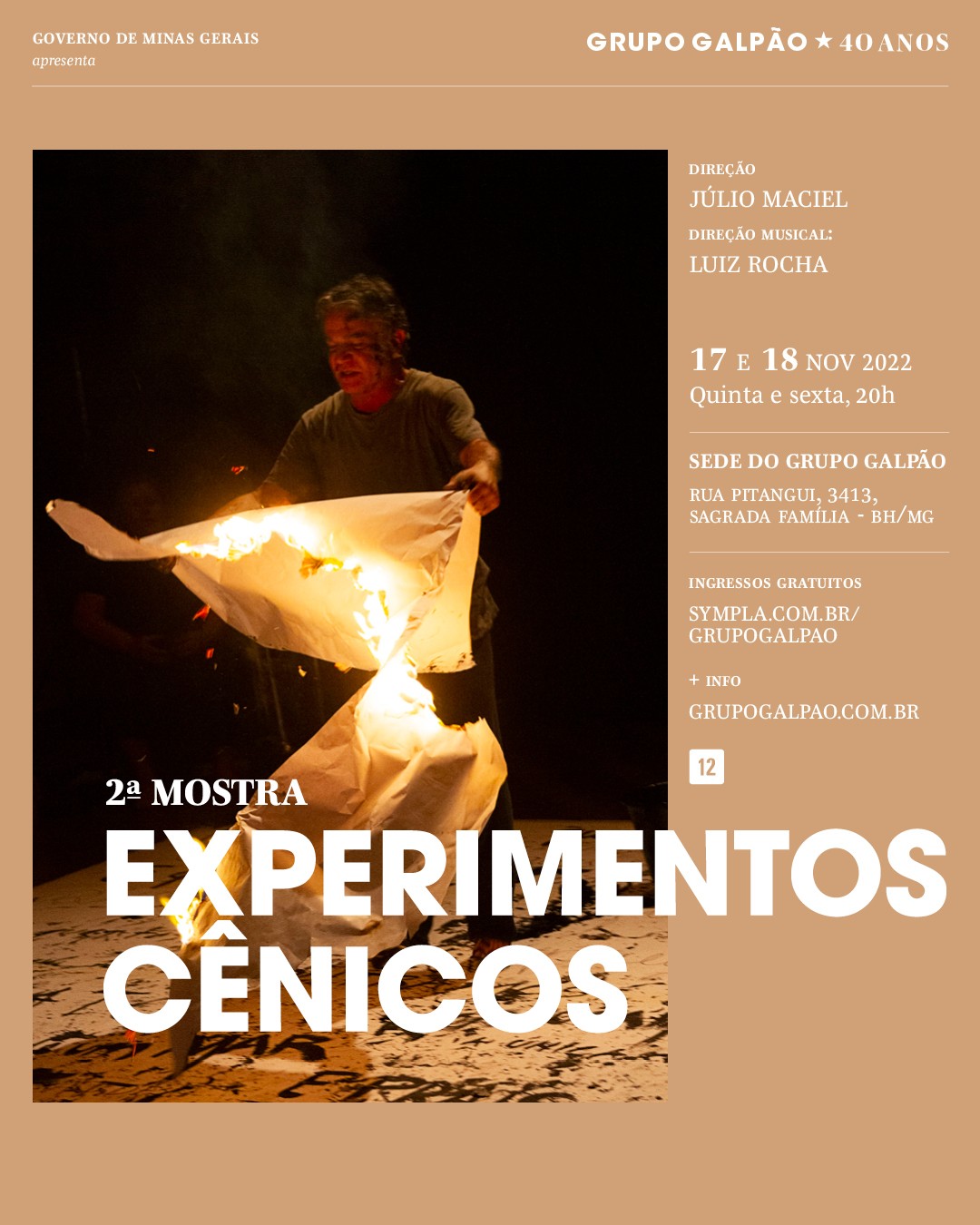 2ª Mostra: Experimentos Cênicos - Grupo Galpão