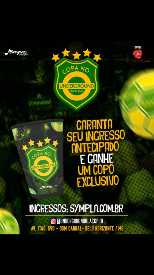 Reprodução oficial Copa no Underground