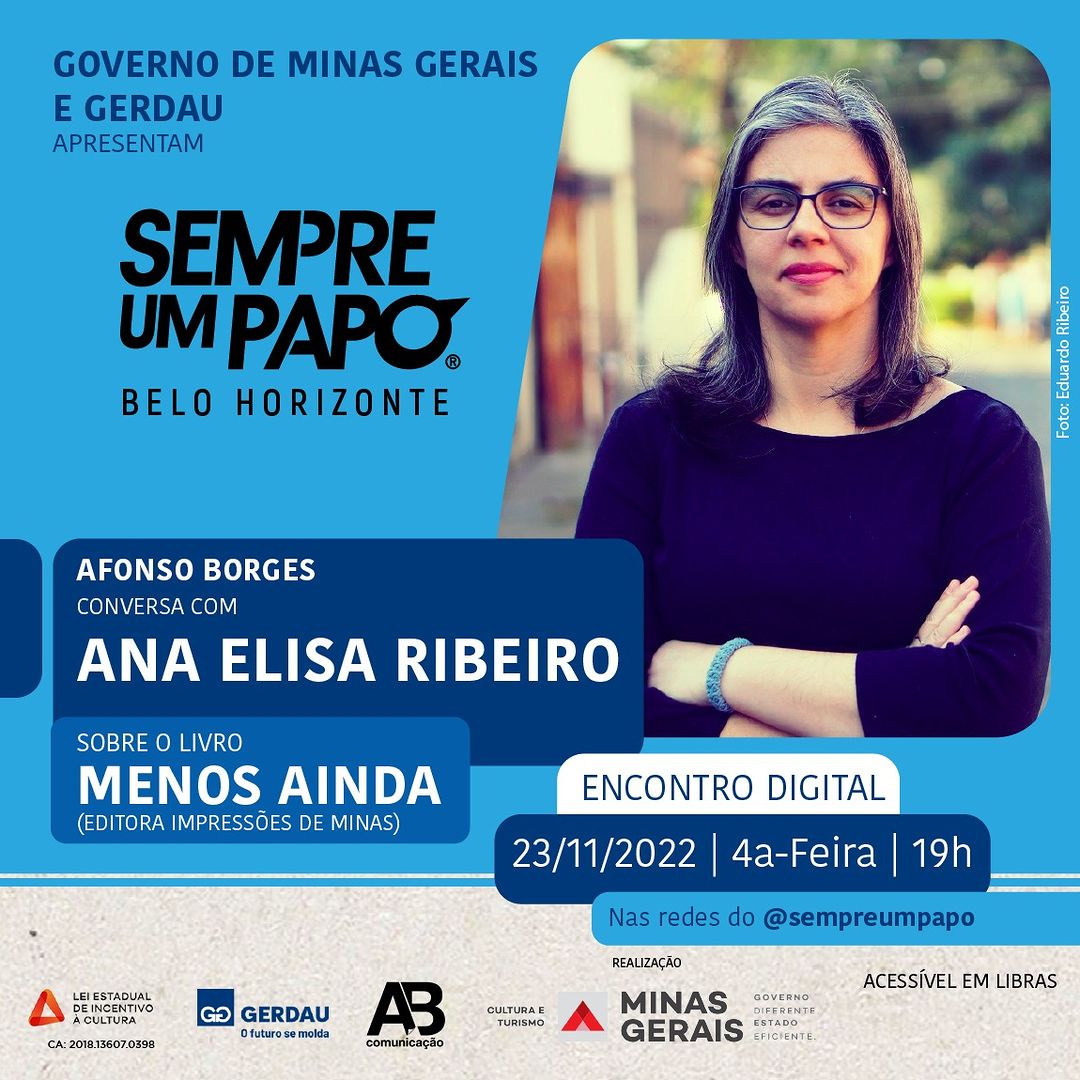 Sempre Um Papo recebe Ana Elisa Ribeiro