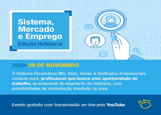 Evento online: Sistema, Mercado e Emprego "Edição Hotelaria"