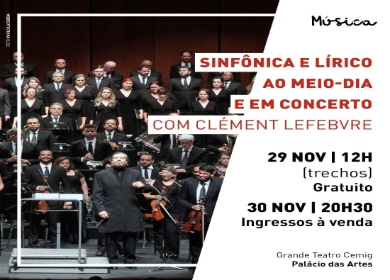 Concerto: com Clément Lefebvre - Orquestra Sinfônica e Lírico