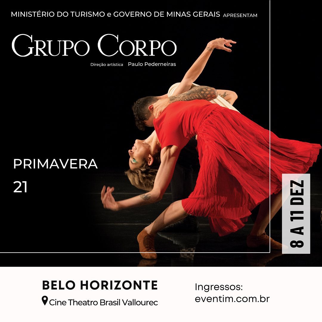 Espetáculos: Primavera e 21 - Grupo Corpo