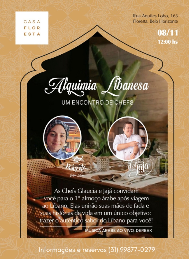 Reprodução Oficial Alquimia Libanesa "Um encontro de Chefs"
