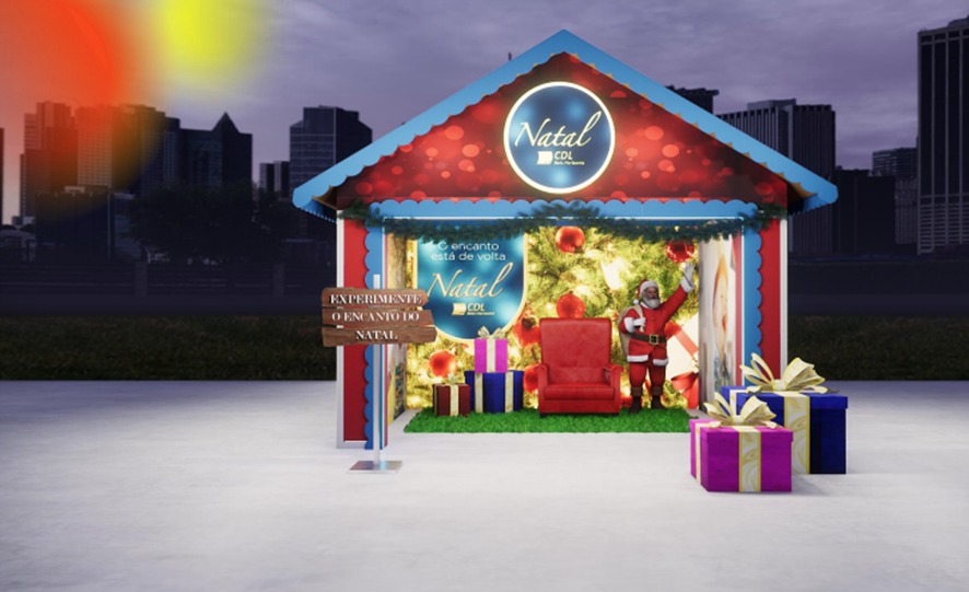 Reprodução oficial Casa do Papai Noel