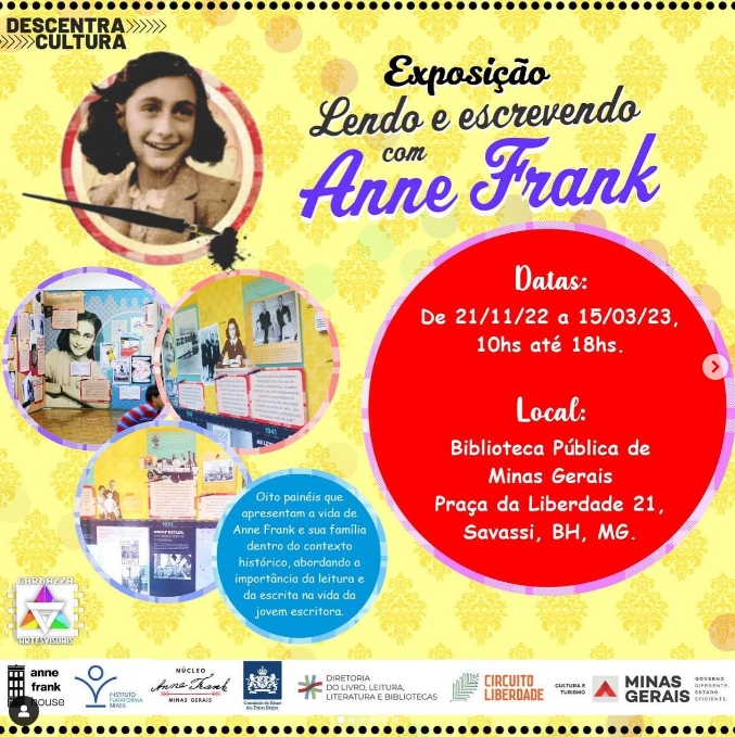 Exposição: “Lendo e Aprendendo com Anne Frank” | Biblioteca Pública Estadual de Minas Gerais