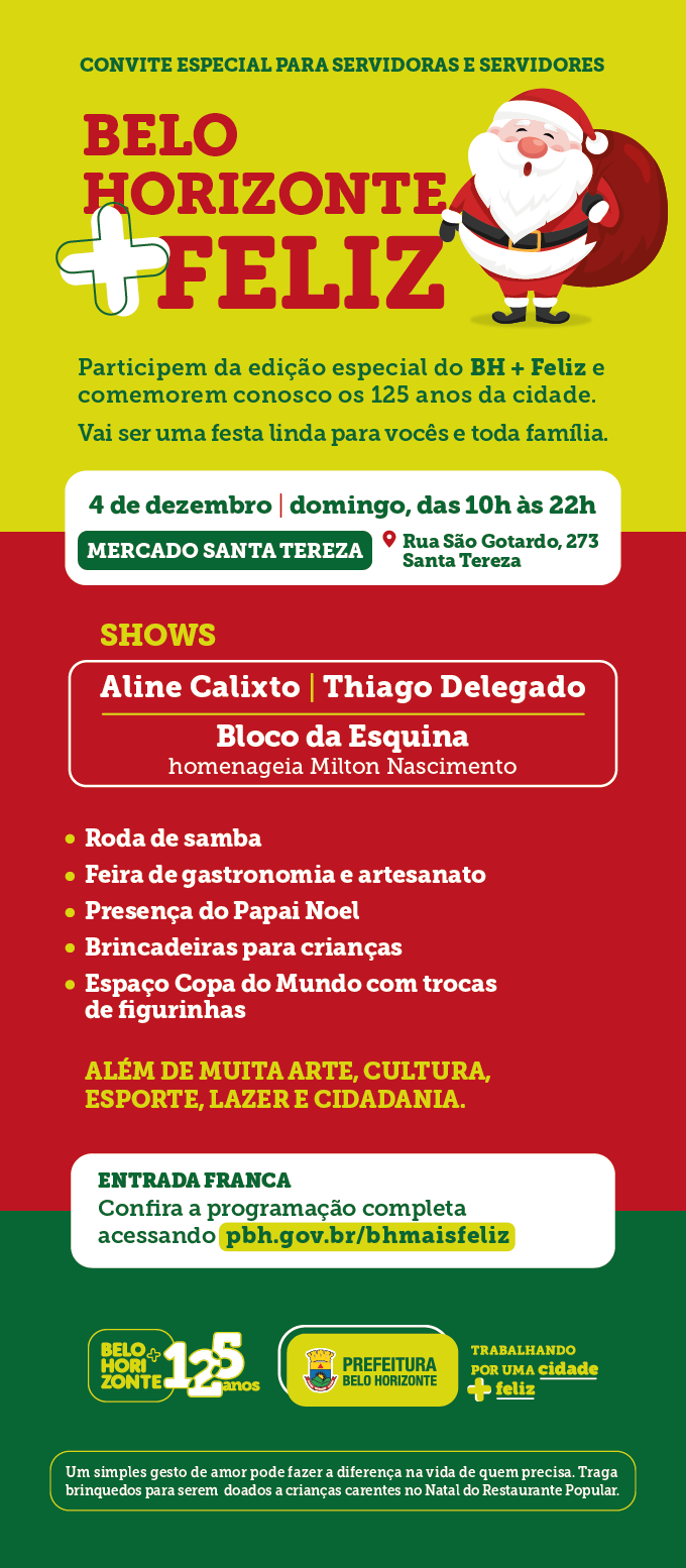 Movimento Belo Horizonte + Feliz - Edição especial 125 anos da cidade